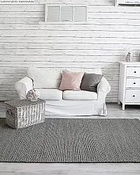 Tapete de lã - Lynmouth (cinza claro)