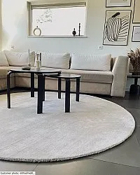 Tapete redondo - Recycled PET with viscose look (offwhite)