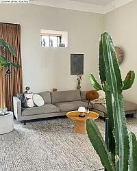 Tapete de lã - Otago (preto/branco)