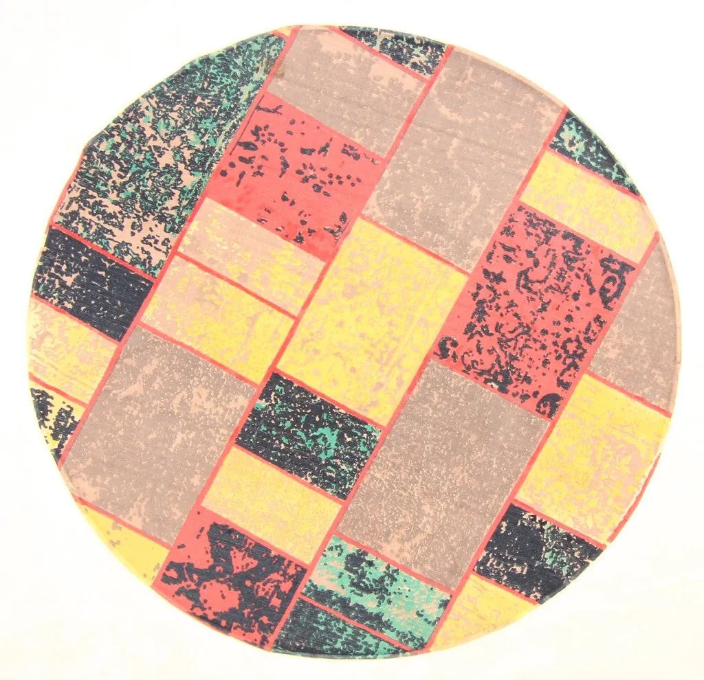 Tapete de retalhos - Bastia (redondo) (multi)