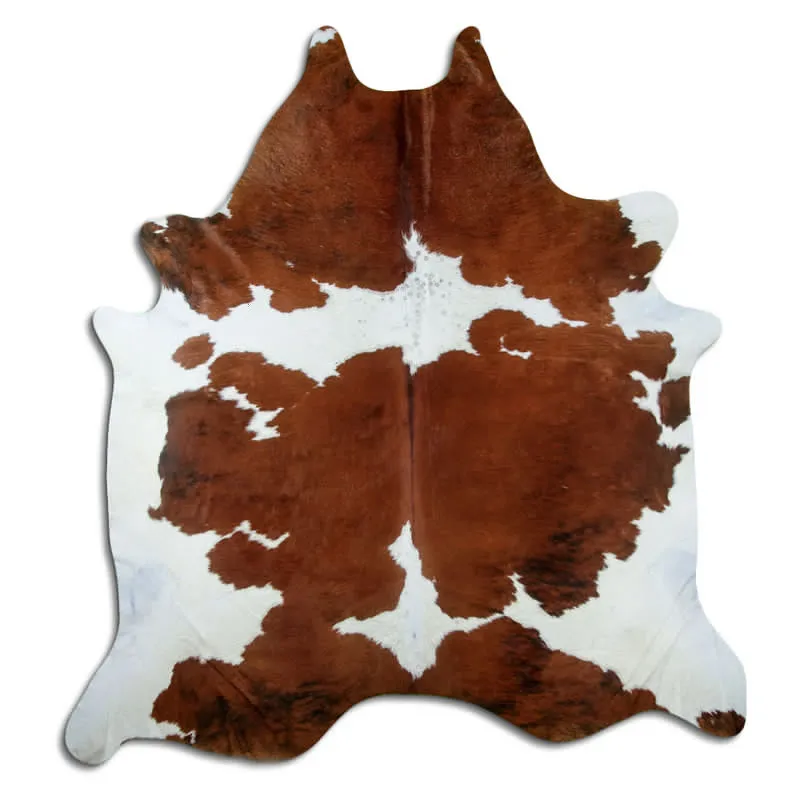 Couro de vaca - marrom/branco 1487