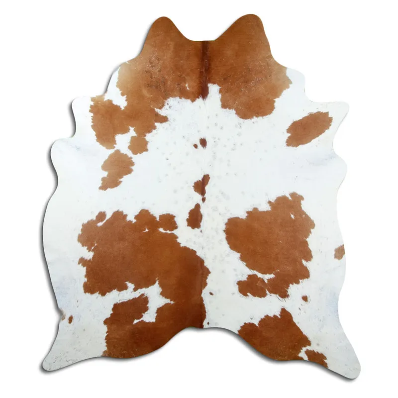 Couro de vaca - marrom/branco 1538