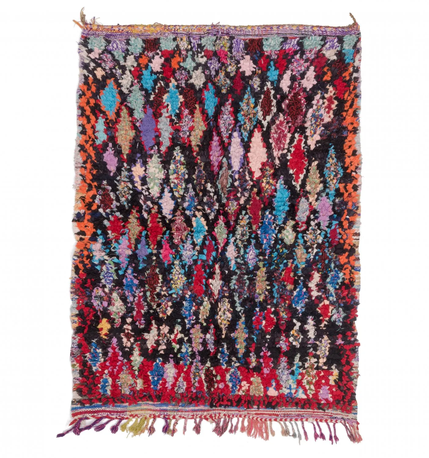 Tapete Berbere Marroquino Boucherouite 185 x 125 cm