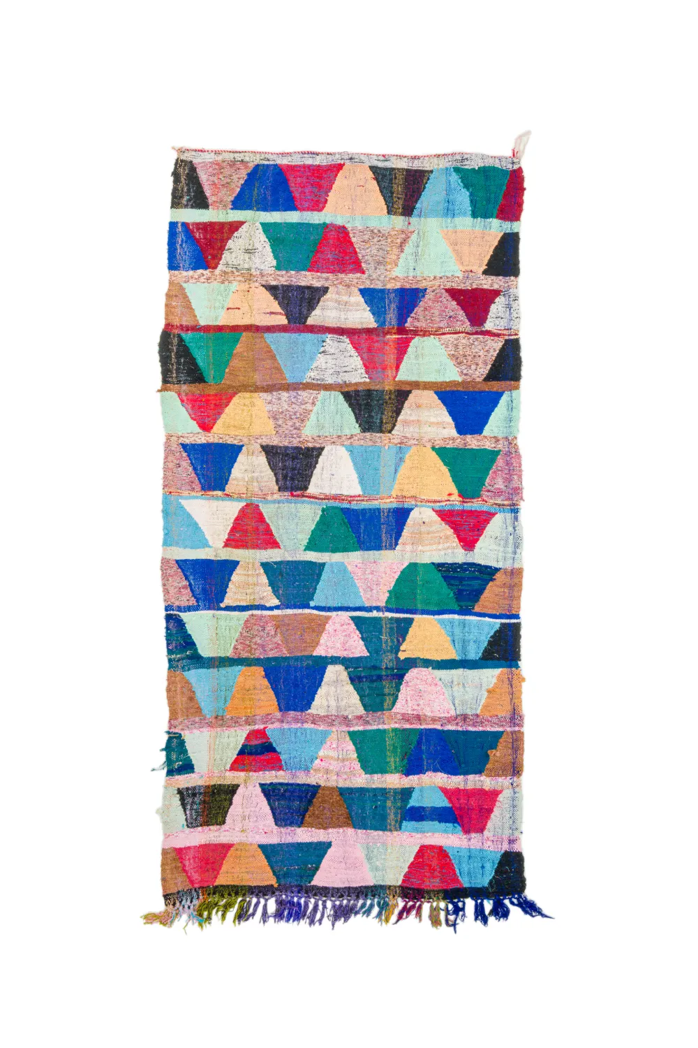 Tapete Berbere Marroquino Boucherouite 140 x 290 cm