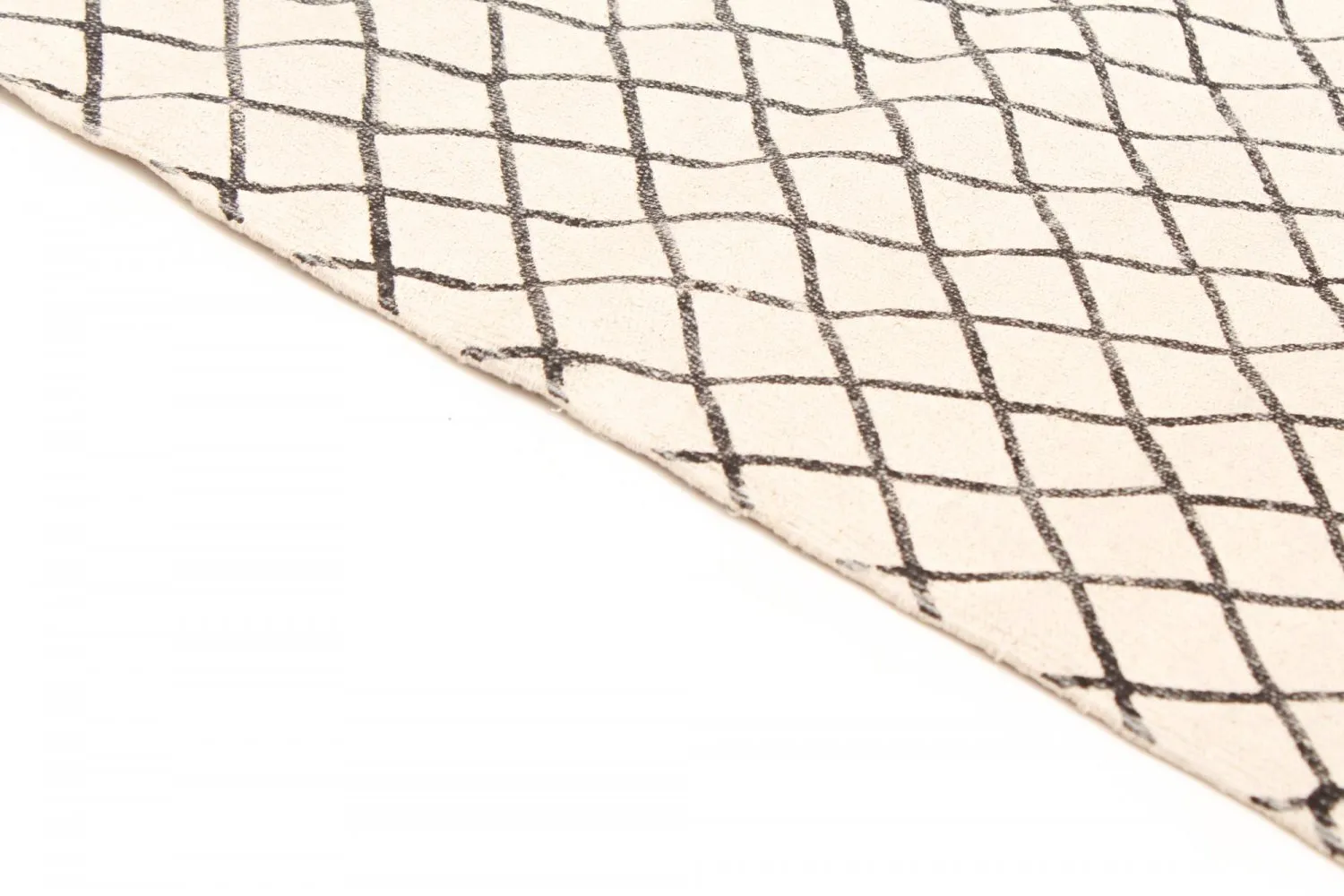 Tapete de retalhos - Agadir (preto/branco)