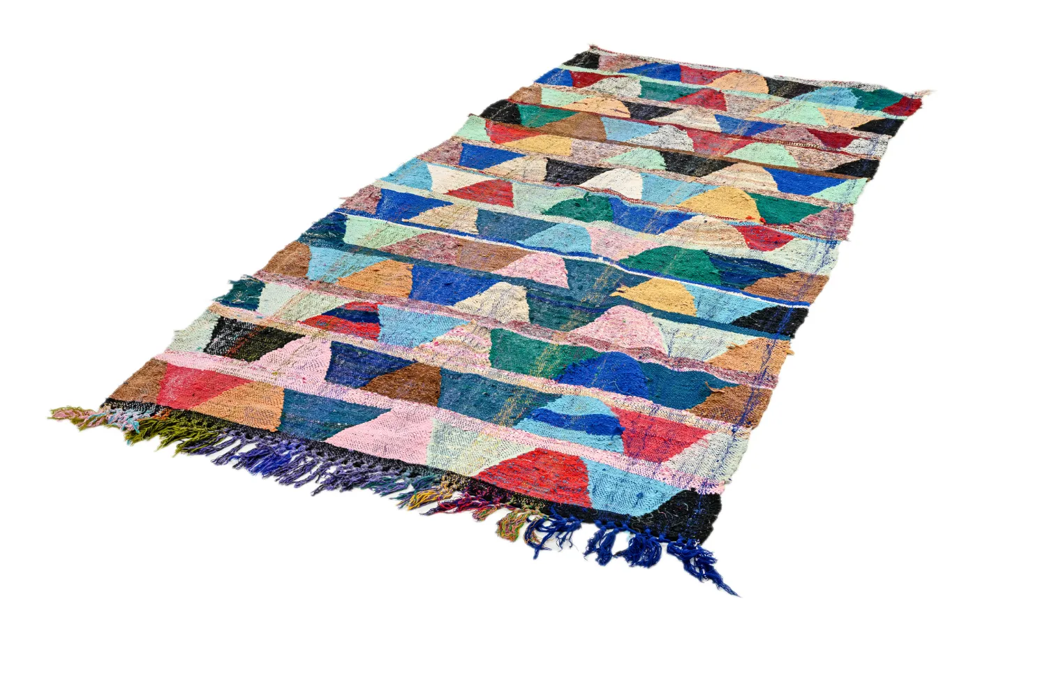 Tapete Berbere Marroquino Boucherouite 140 x 290 cm