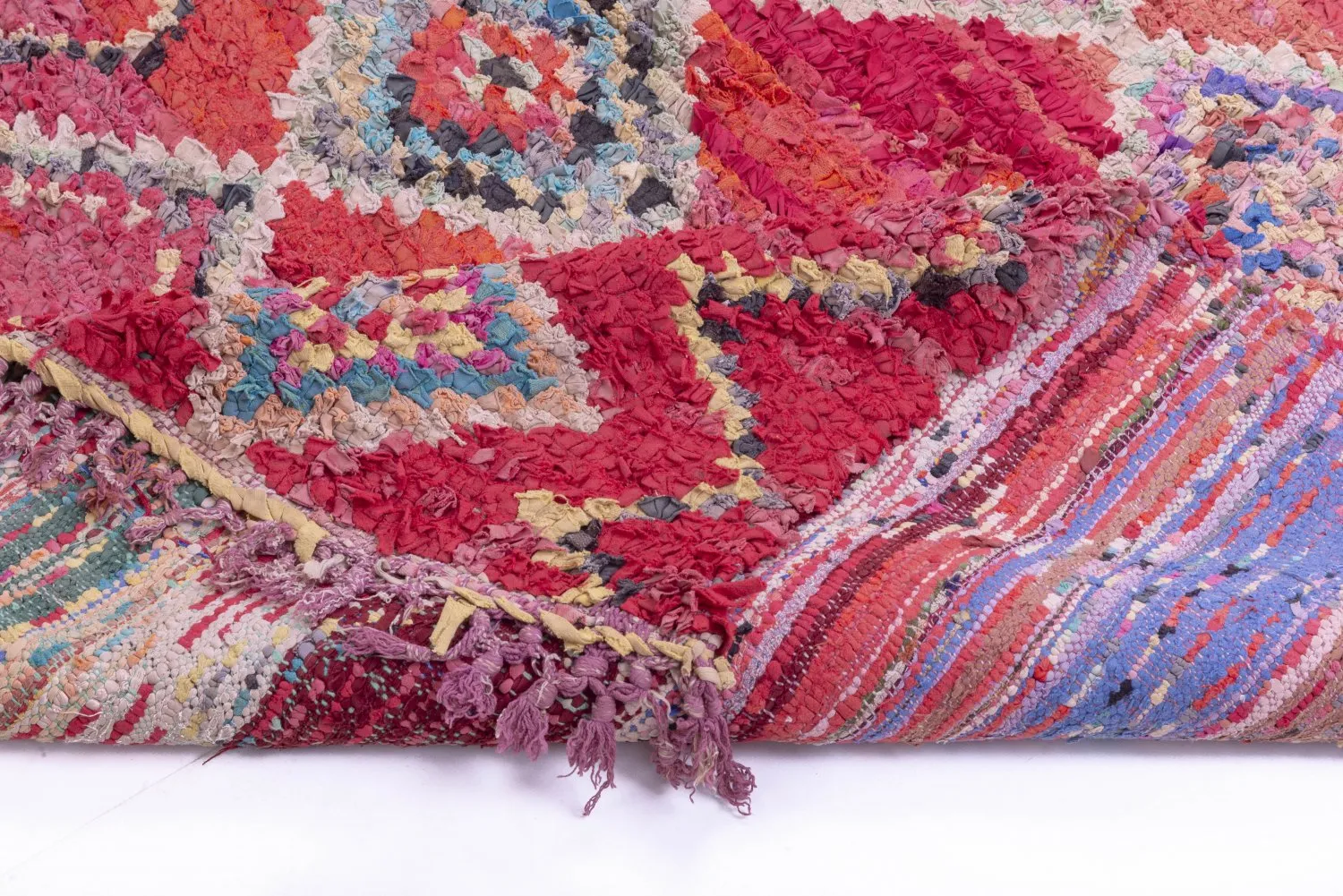 Tapete Berbere Marroquino Boucherouite 260 x 130 cm