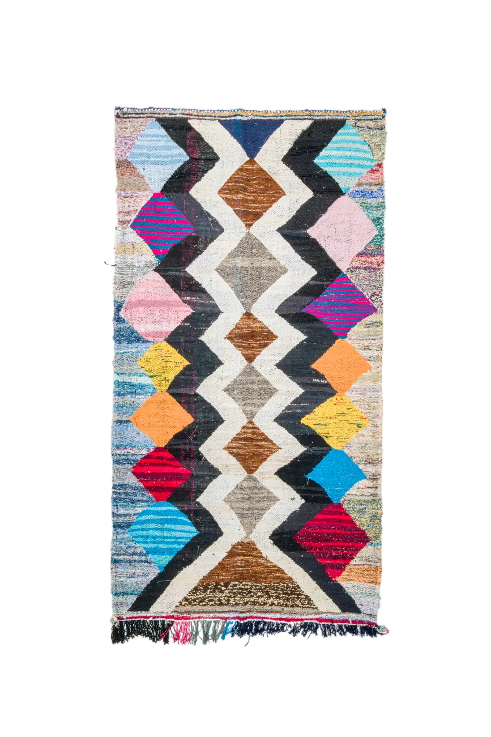 Tapete Berbere Marroquino Boucherouite 140 x 270 cm