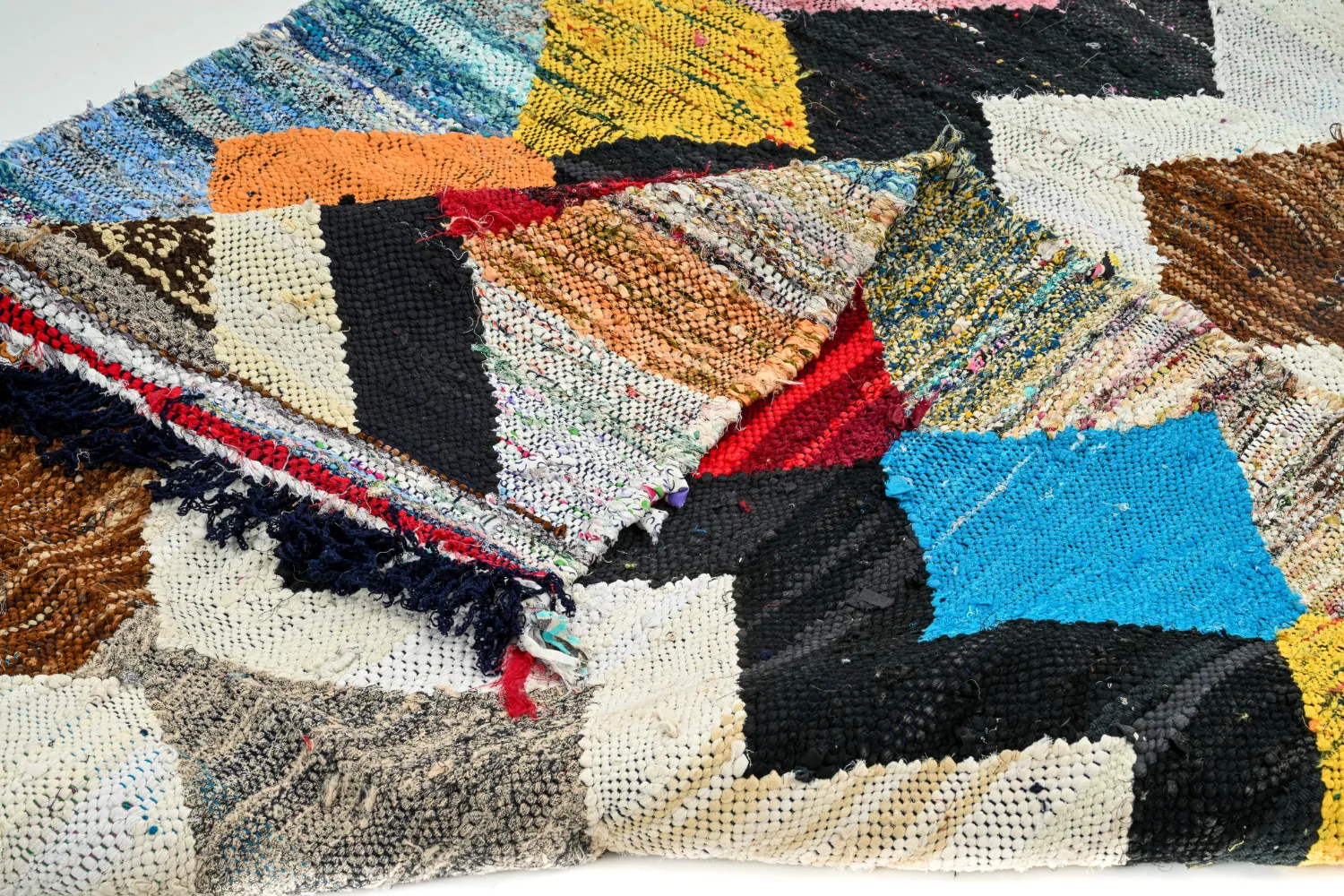 Tapete Berbere Marroquino Boucherouite 140 x 270 cm