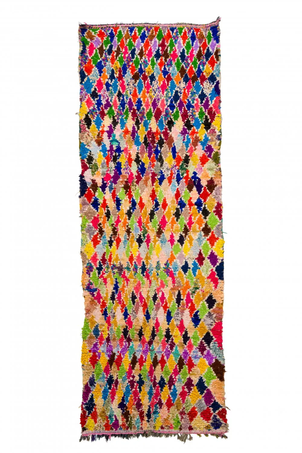 Tapete Berbere Marroquino Boucherouite 120 x 335 cm