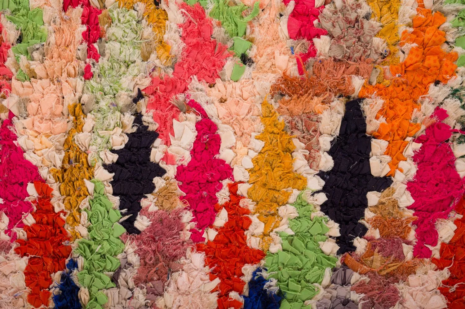 Tapete Berbere Marroquino Boucherouite 120 x 335 cm