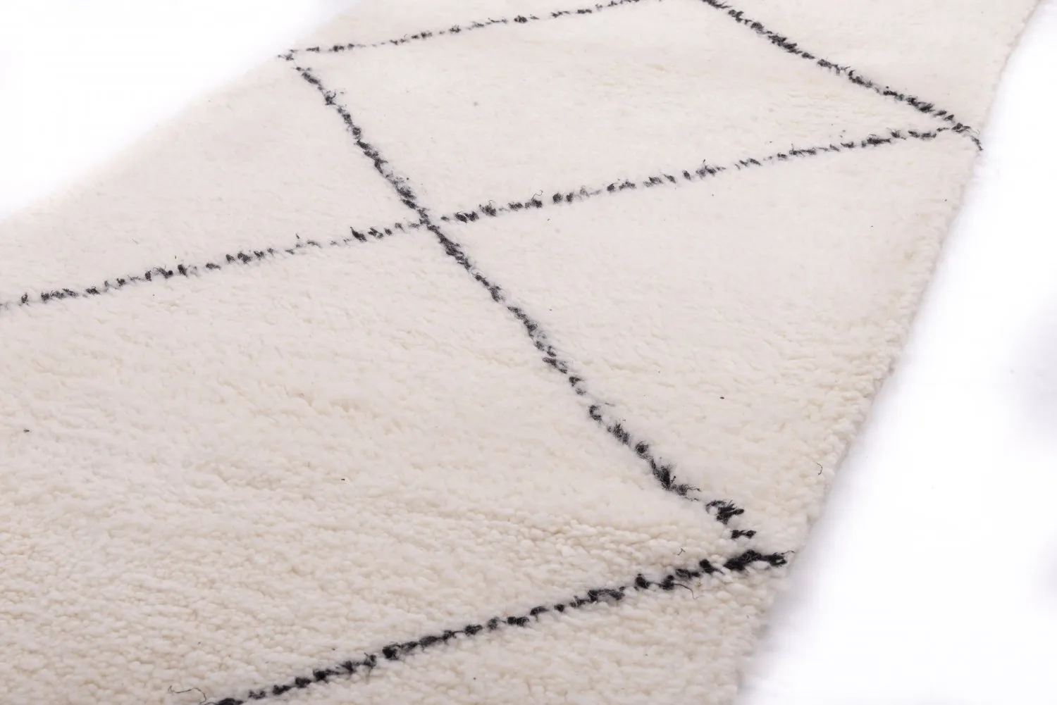 Tapete Kilim Marroquino Beni Ourain 305 x 85 cm