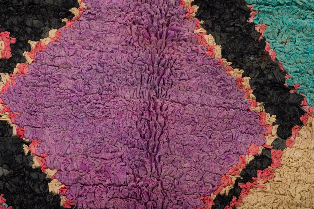 Tapete Berbere Marroquino Boucherouite 235 x 135 cm