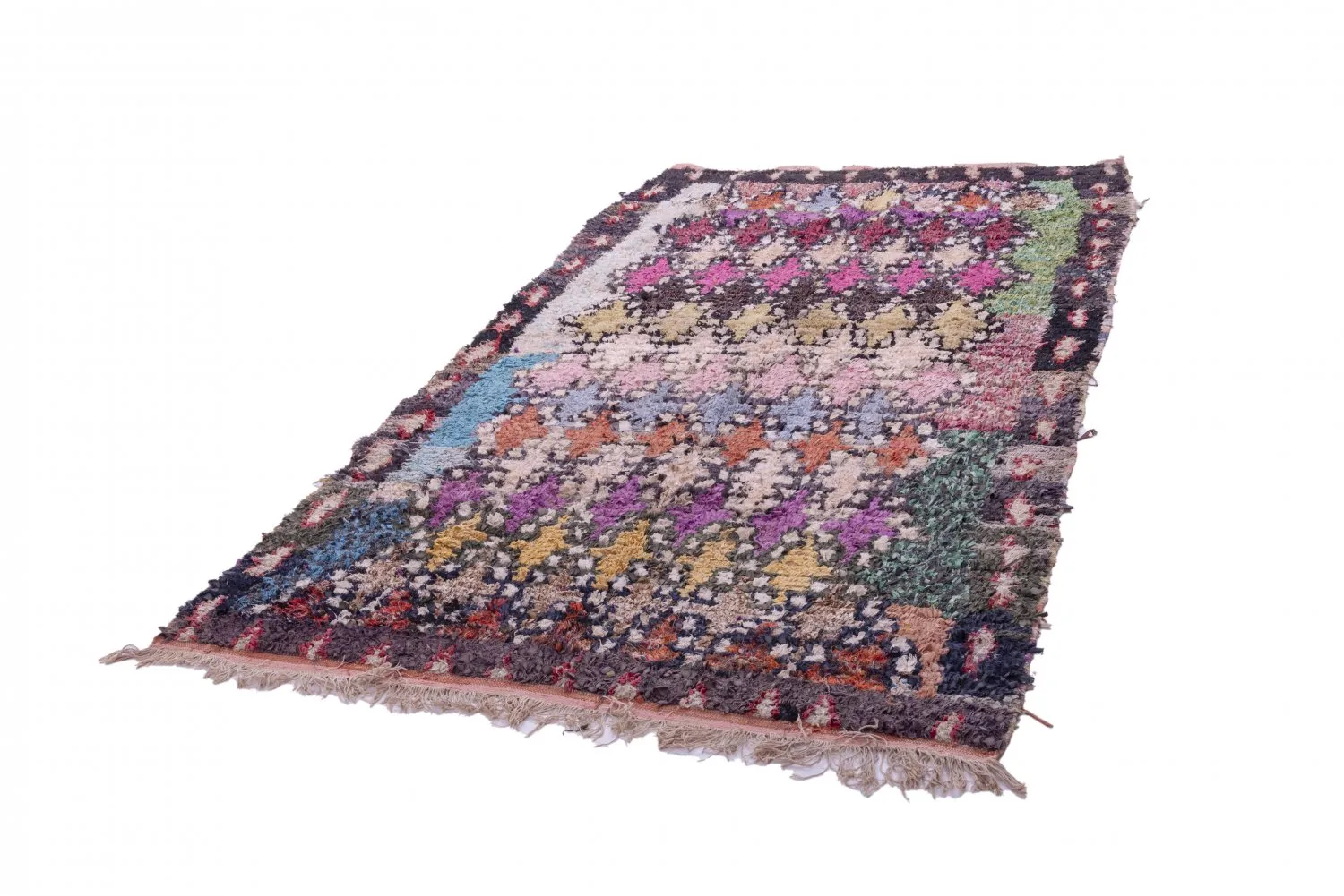 Tapete Berbere Marroquino Boucherouite 270 x 145 cm
