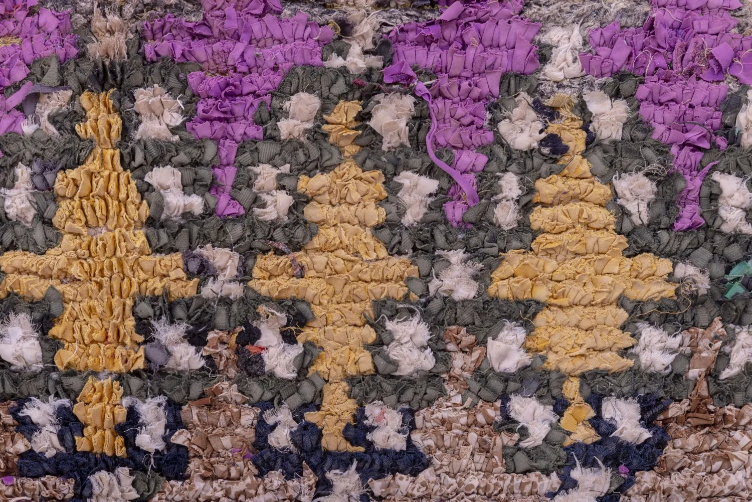 Tapete Berbere Marroquino Boucherouite 270 x 145 cm