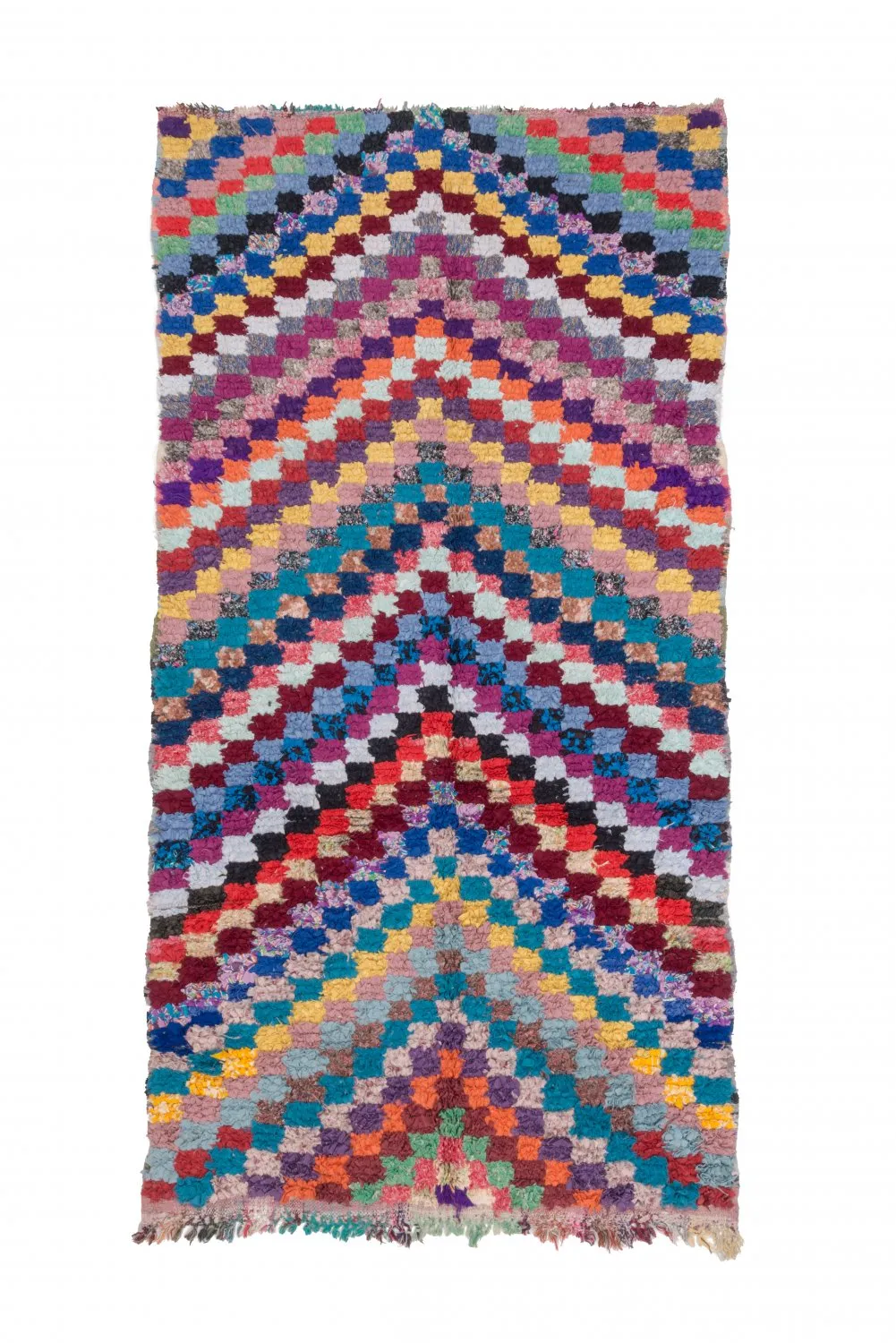 Tapete Berbere Marroquino Boucherouite 245 x 125 cm