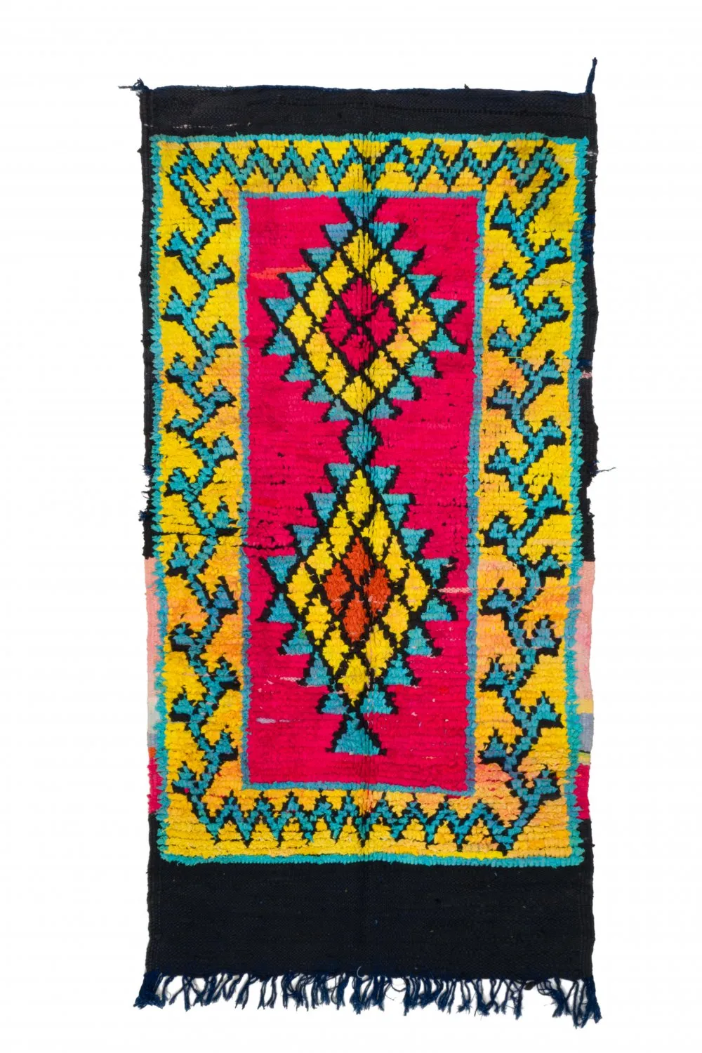 Tapete Berbere Marroquino Boucherouite 260 x 135 cm