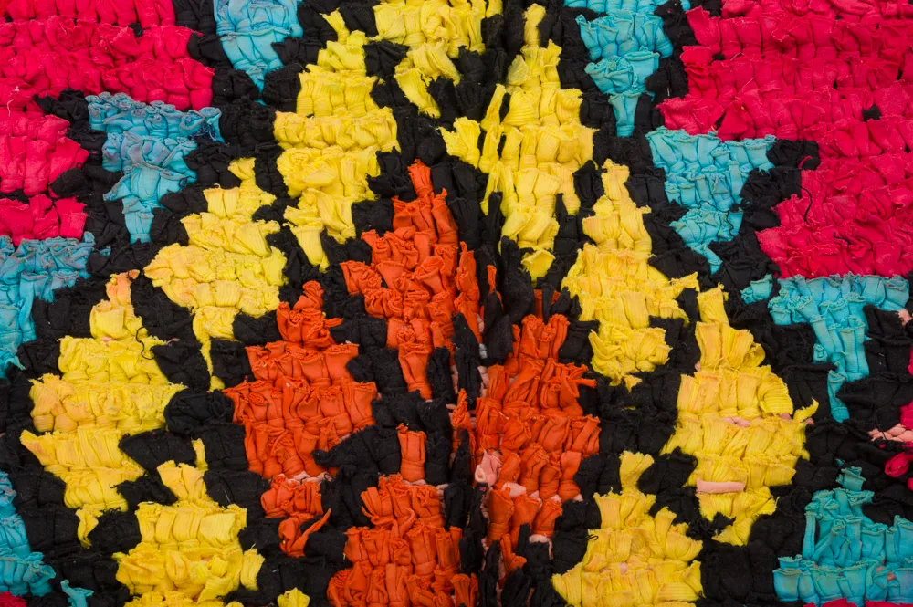 Tapete Berbere Marroquino Boucherouite 260 x 135 cm