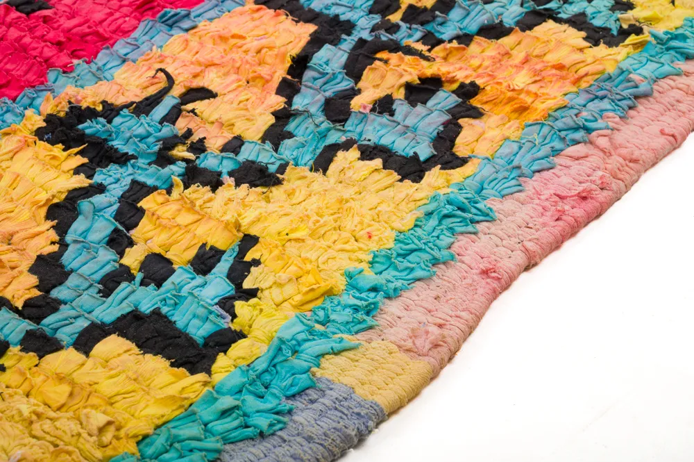 Tapete Berbere Marroquino Boucherouite 260 x 135 cm