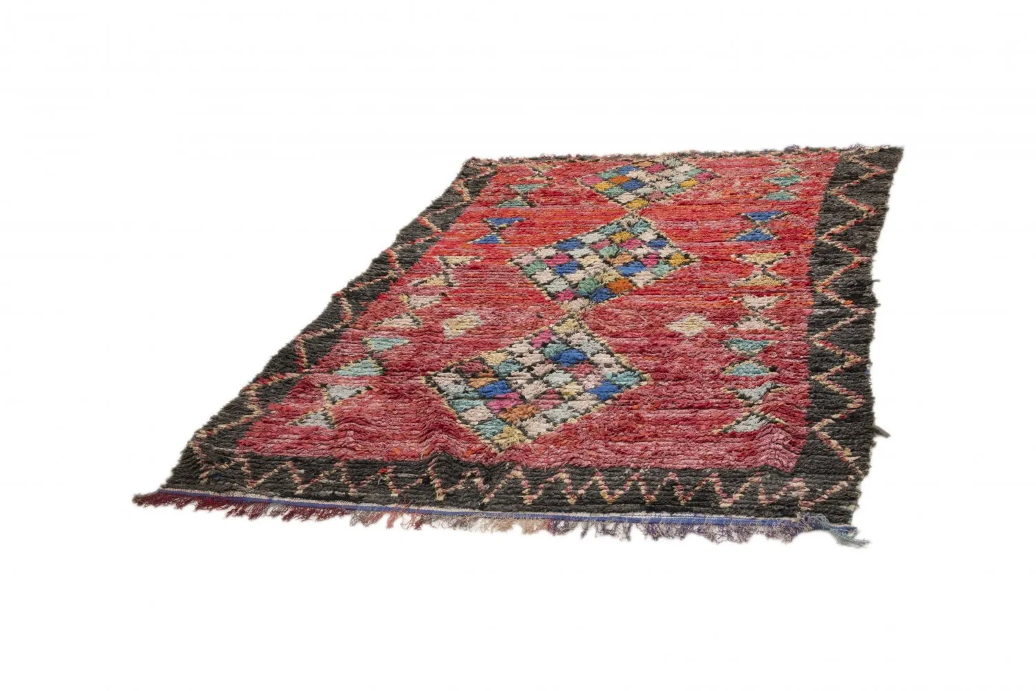 Tapete Berbere Marroquino Boucherouite 230 x 155 cm