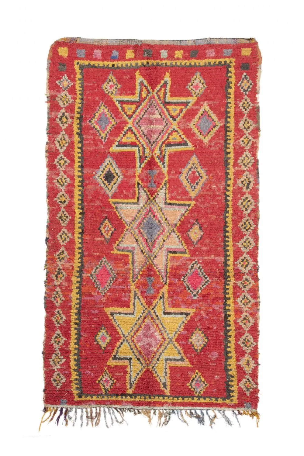 Tapete Berbere Marroquino Boucherouite 250 x 145 cm
