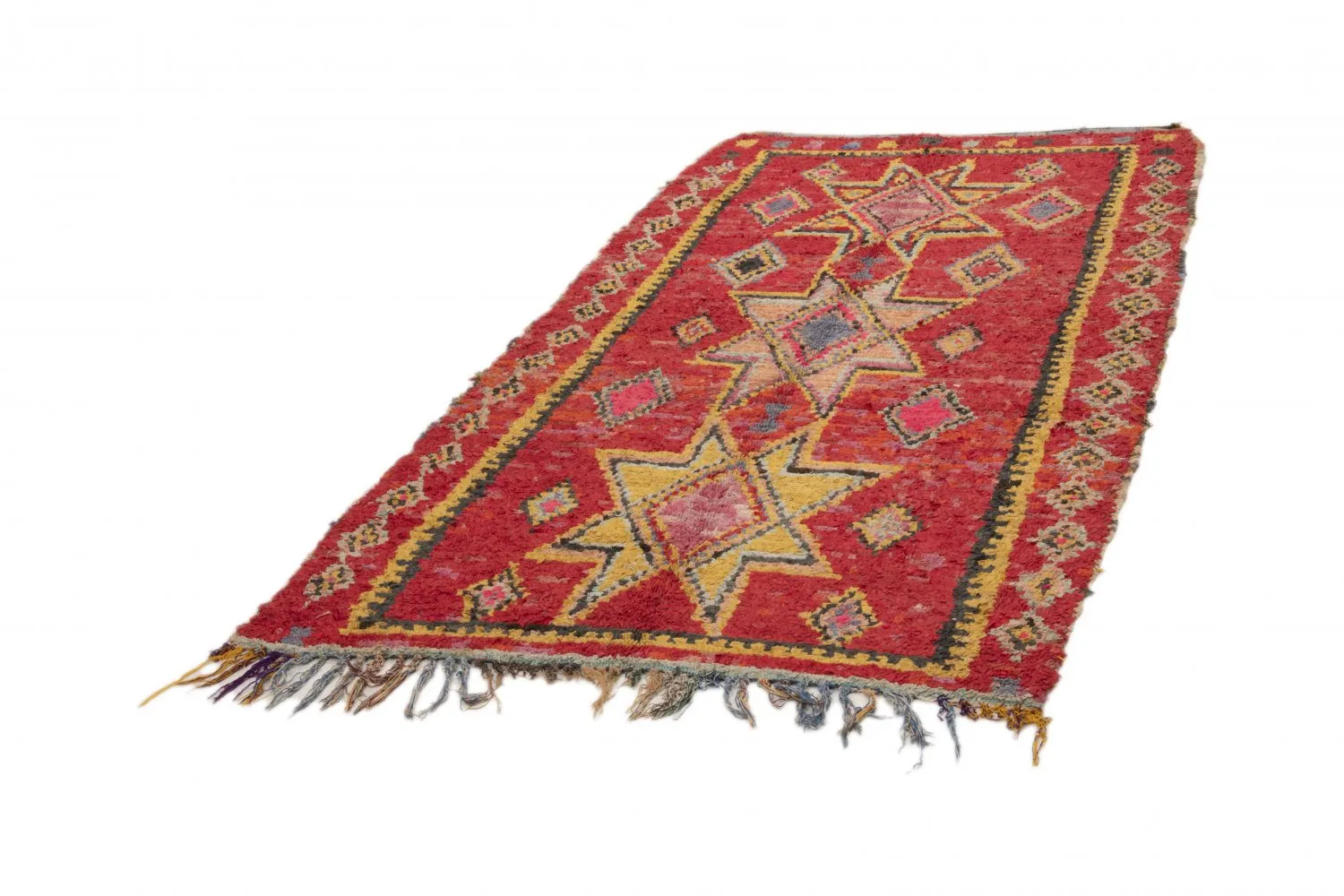 Tapete Berbere Marroquino Boucherouite 250 x 145 cm