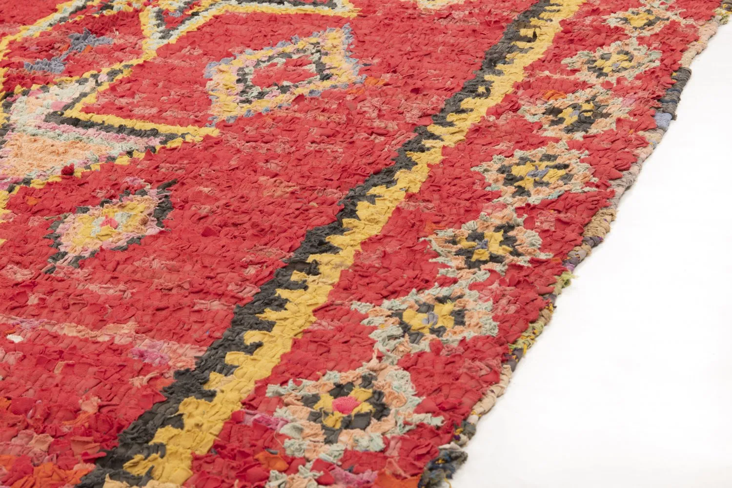 Tapete Berbere Marroquino Boucherouite 250 x 145 cm