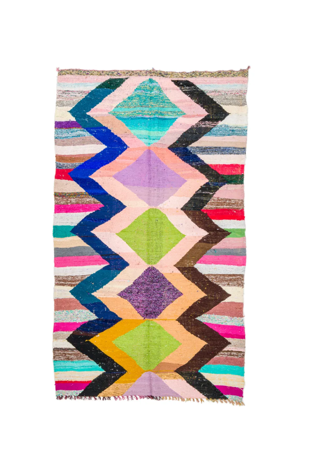 Tapete Berbere Marroquino Boucherouite 155 x 260 cm