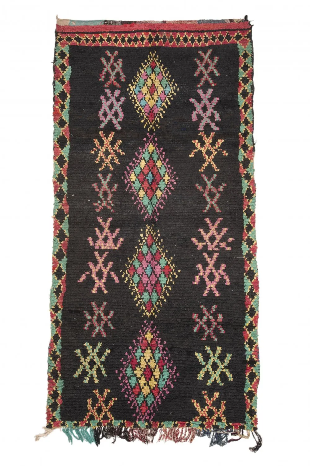 Tapete Berbere Marroquino Boucherouite 320 x 150 cm