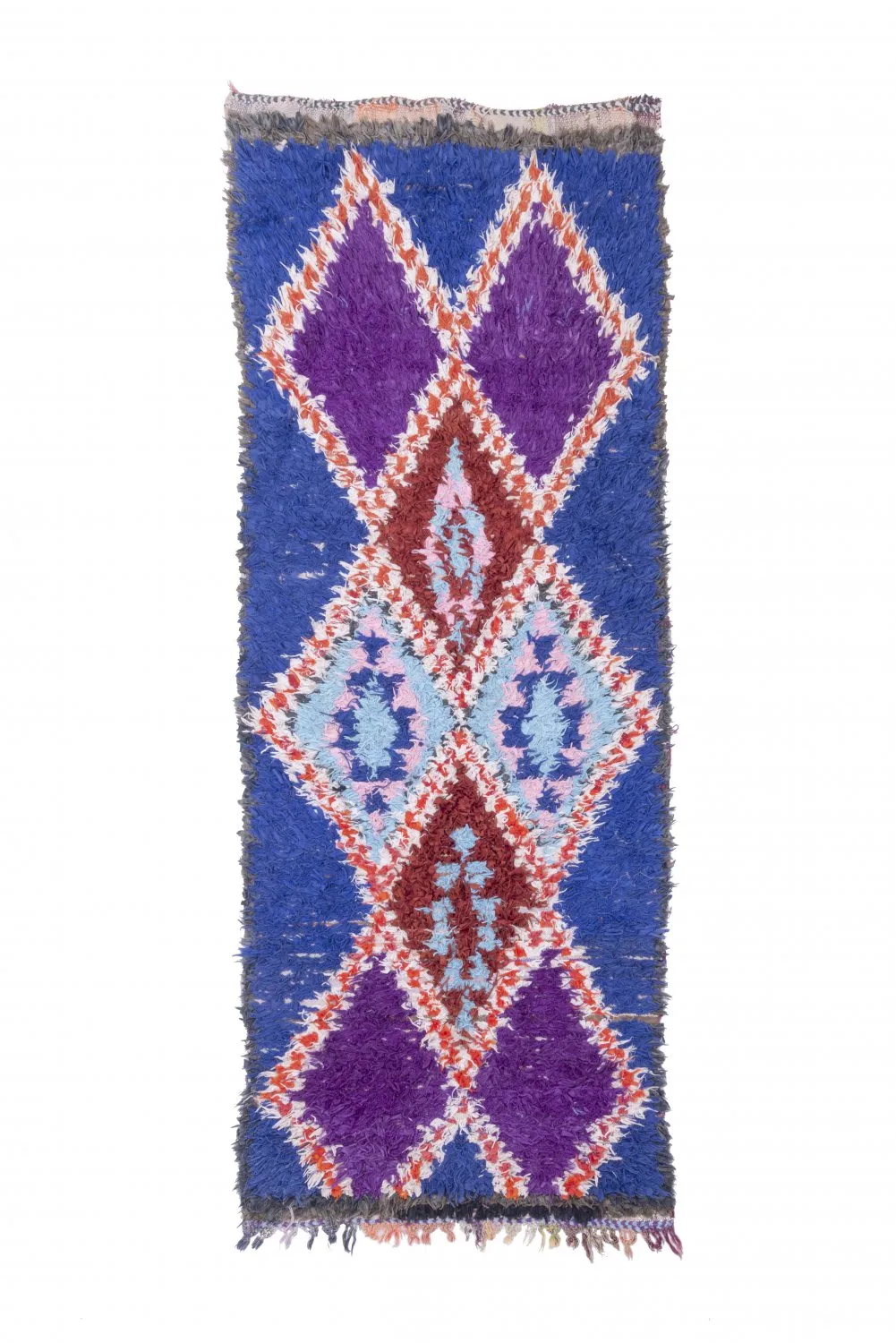 Tapete Berbere Marroquino Boucherouite 235 x 90 cm