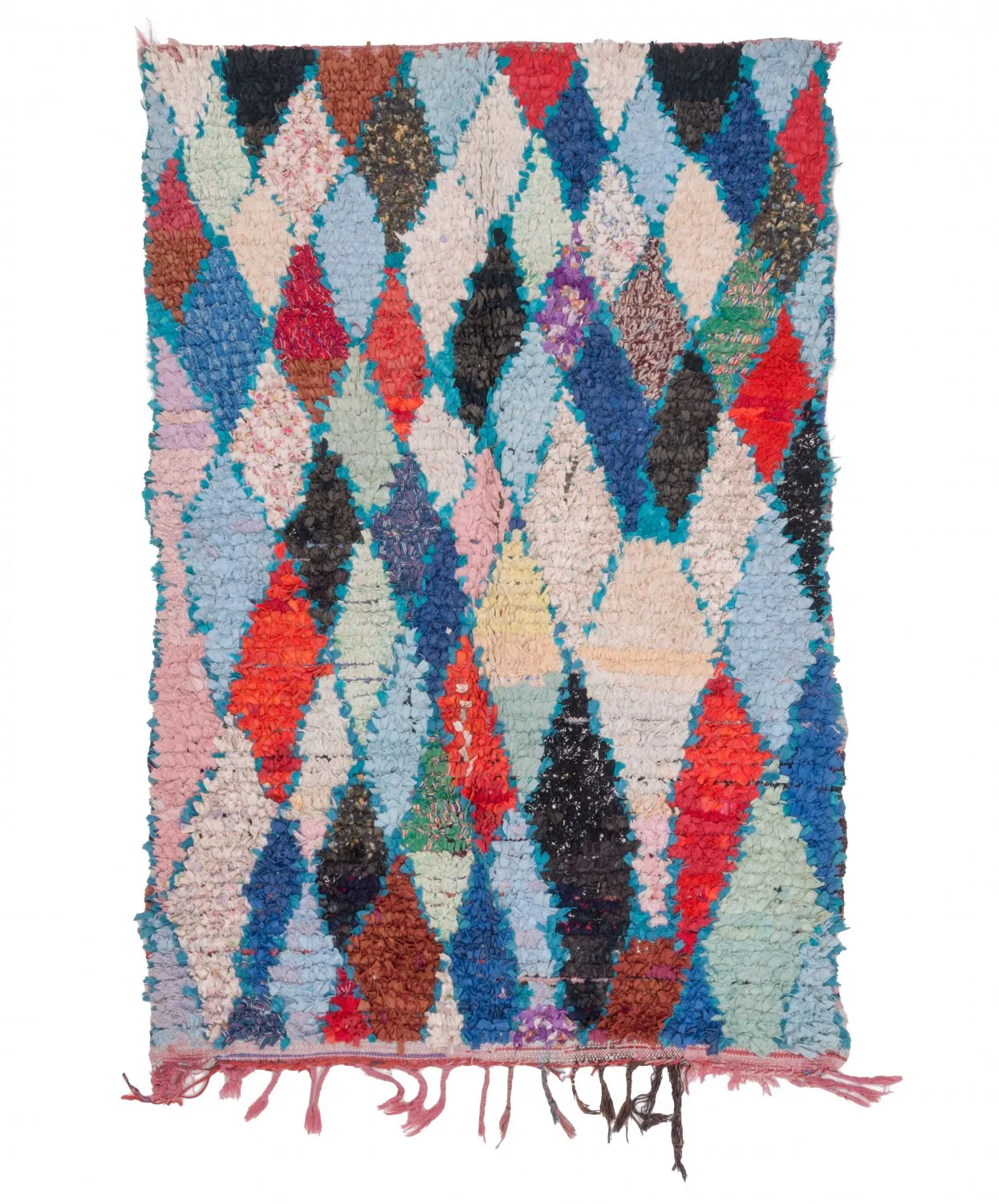 Tapete Berbere Marroquino Boucherouite 200 x 130 cm