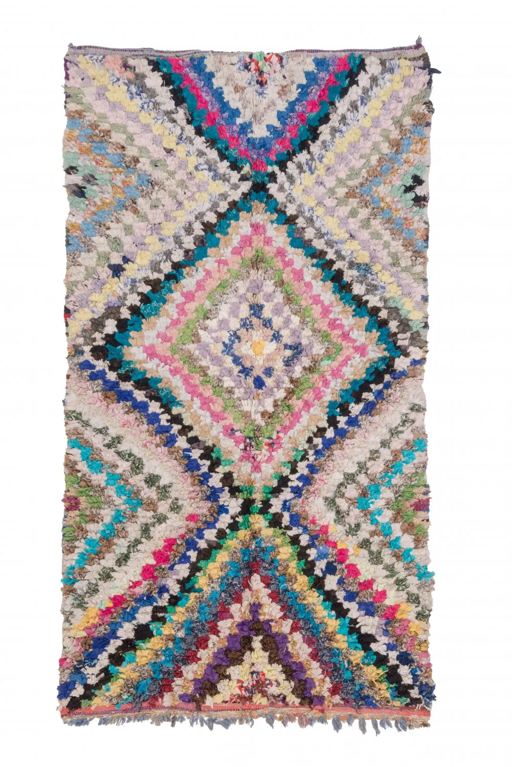 Tapete Berbere Marroquino Boucherouite 265 x 140 cm