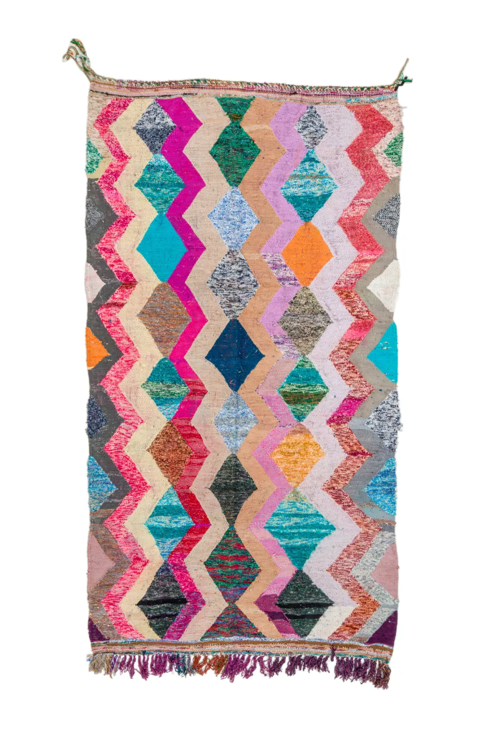 Tapete Berbere Marroquino Boucherouite 135 x 260 cm