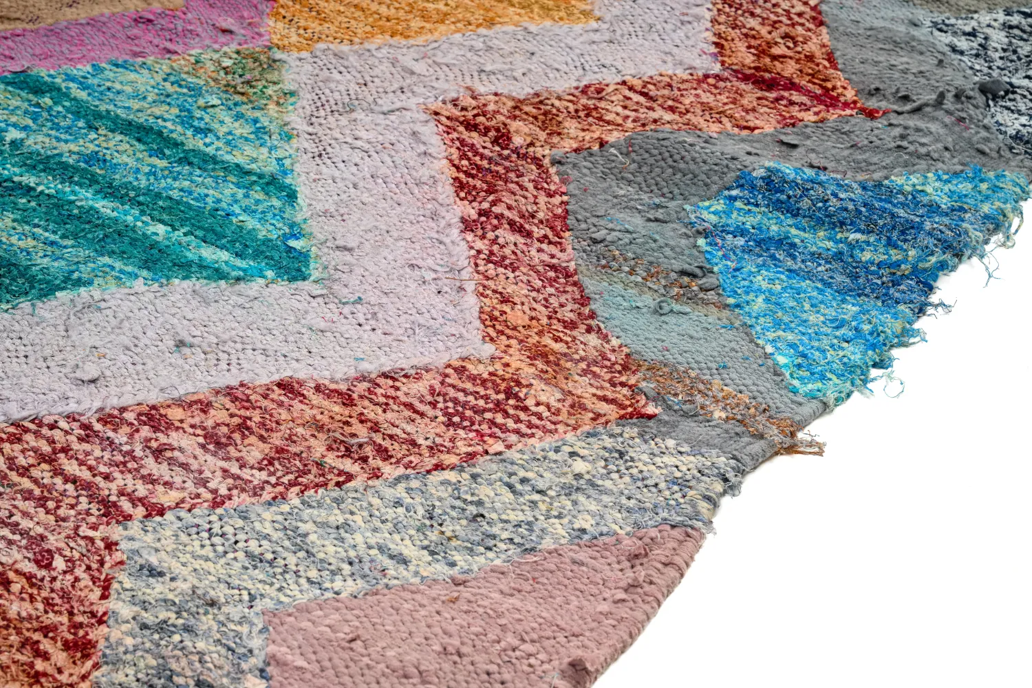 Tapete Berbere Marroquino Boucherouite 135 x 260 cm