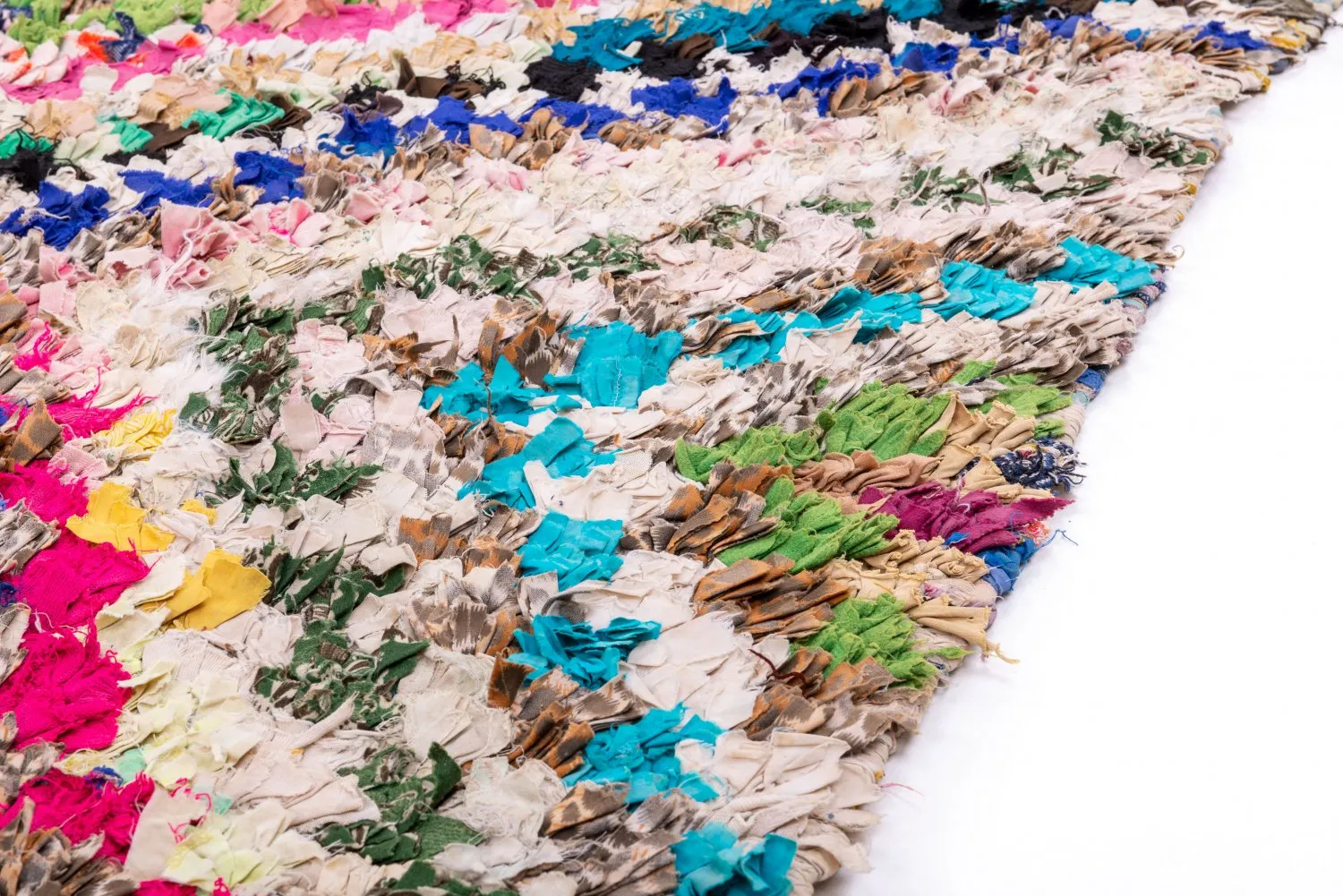 Tapete Berbere Marroquino Boucherouite 265 x 140 cm