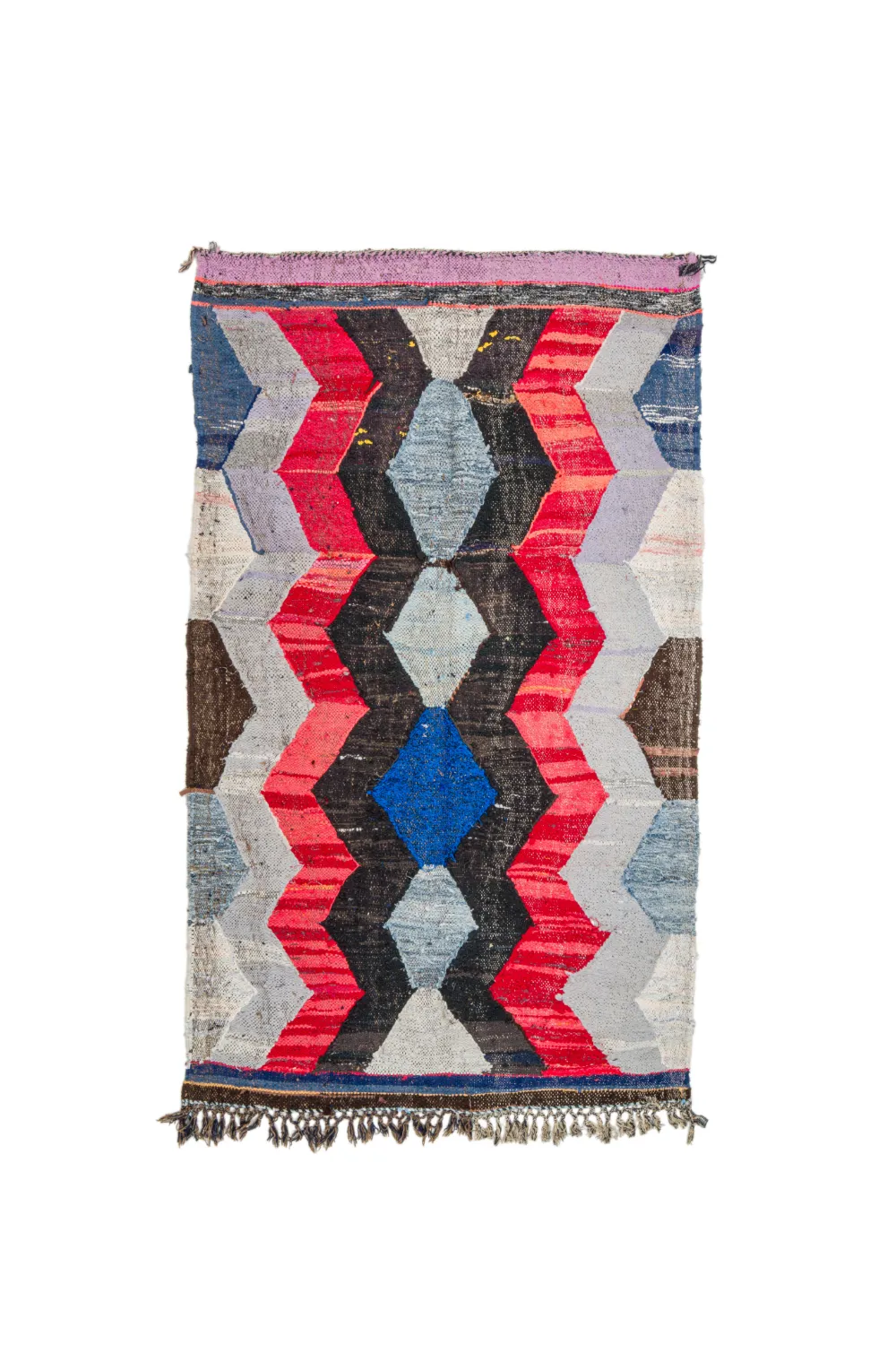 Tapete Berbere Marroquino Boucherouite 135 x 225 cm