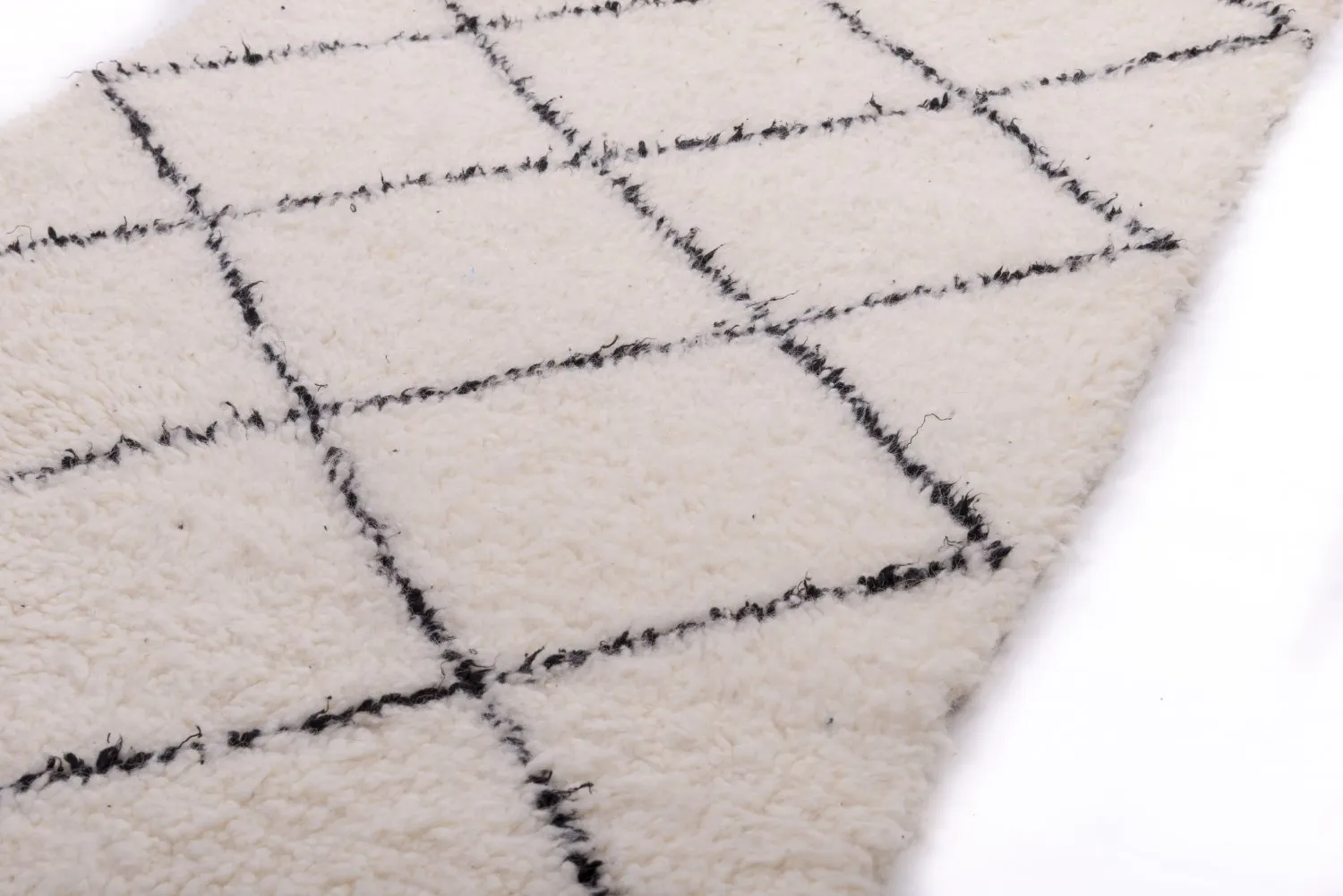 Tapete Kilim Marroquino Beni Ourain 305 x 85 cm