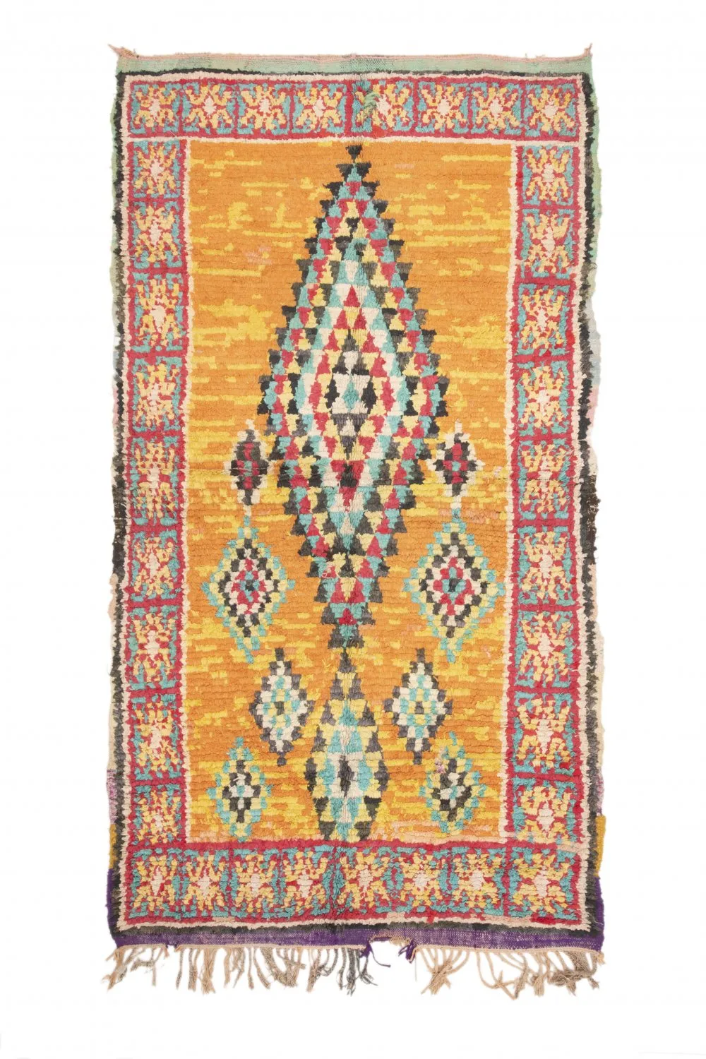 Tapete Berbere Marroquino Boucherouite 270 x 155 cm