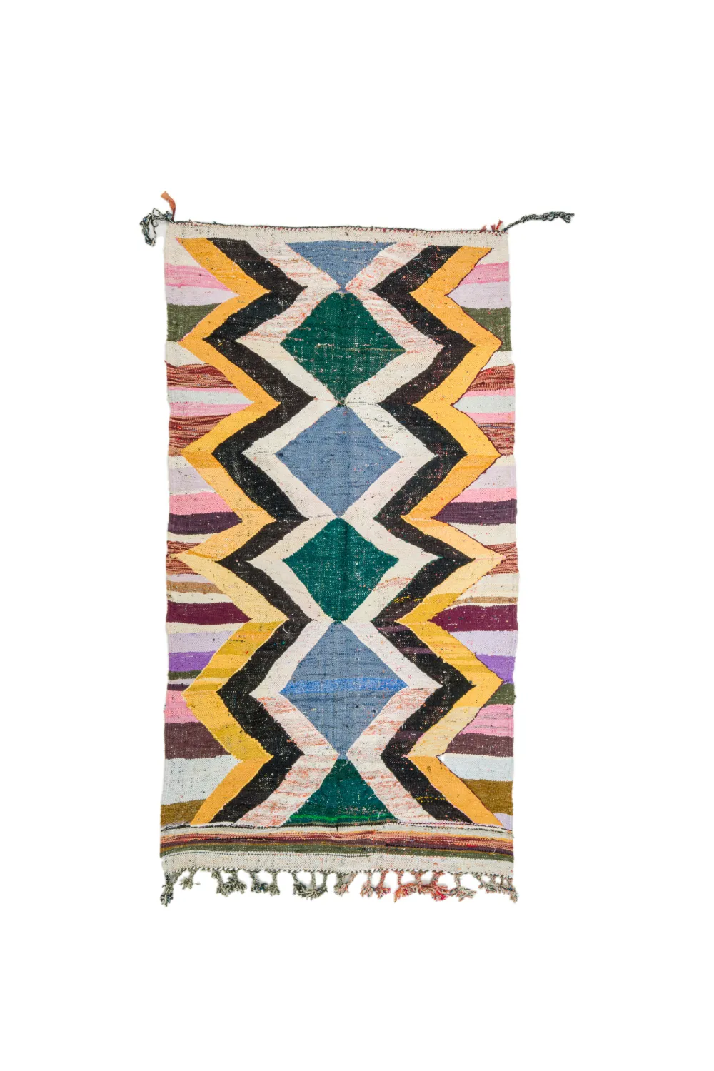 Tapete Berbere Marroquino Boucherouite 135 x 260 cm