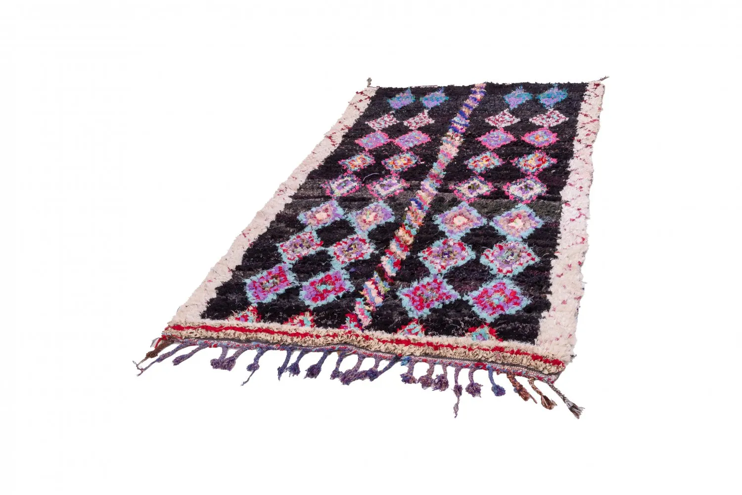Tapete Berbere Marroquino Boucherouite 265 x 140 cm