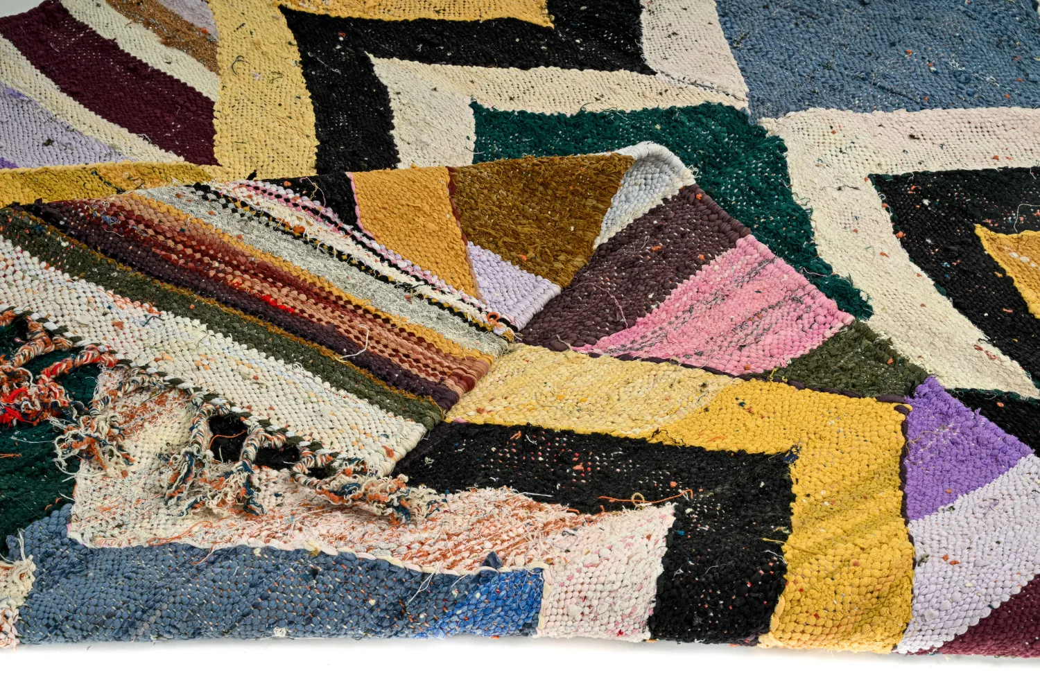 Tapete Berbere Marroquino Boucherouite 135 x 260 cm