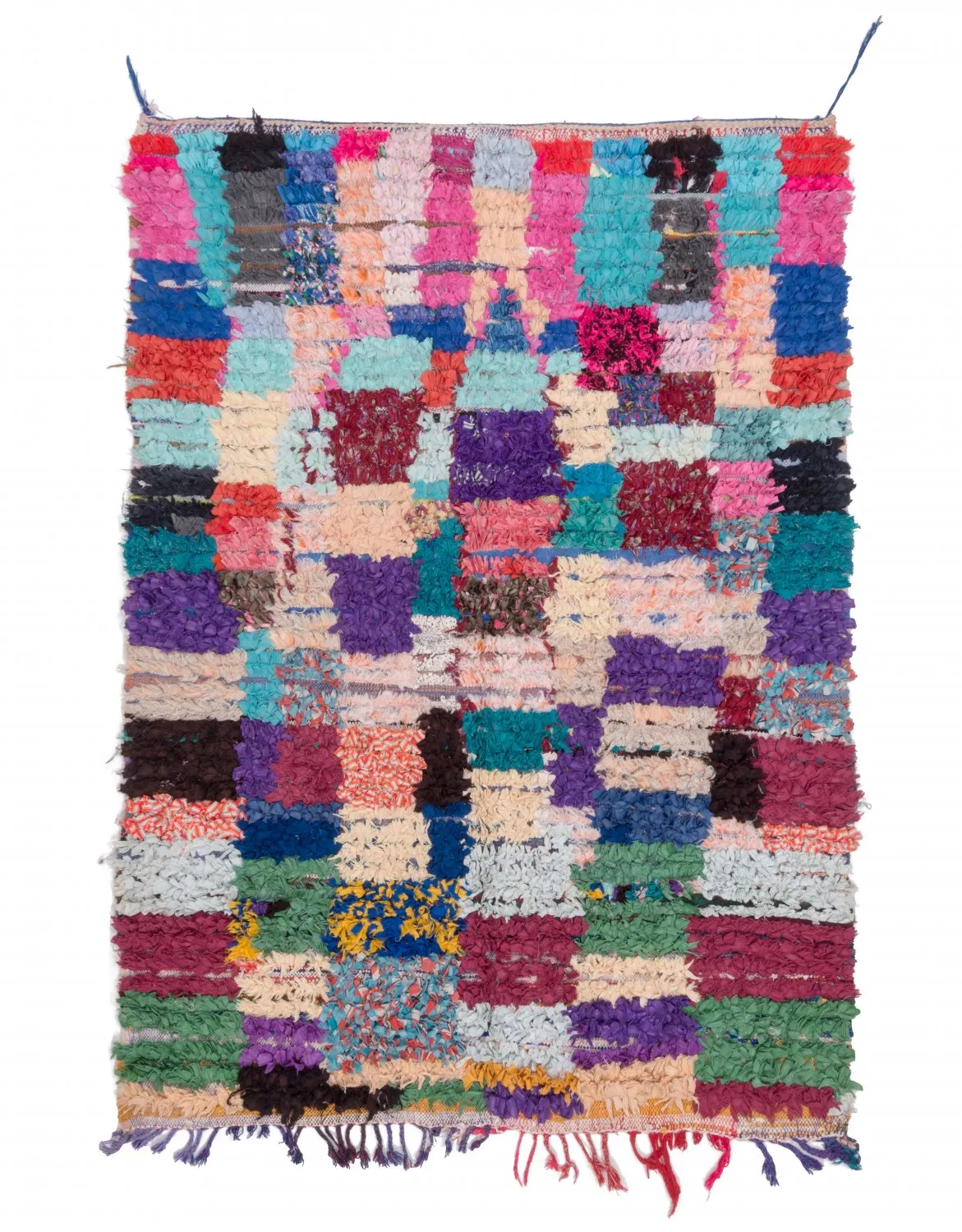 Tapete Berbere Marroquino Boucherouite 210 x 150 cm