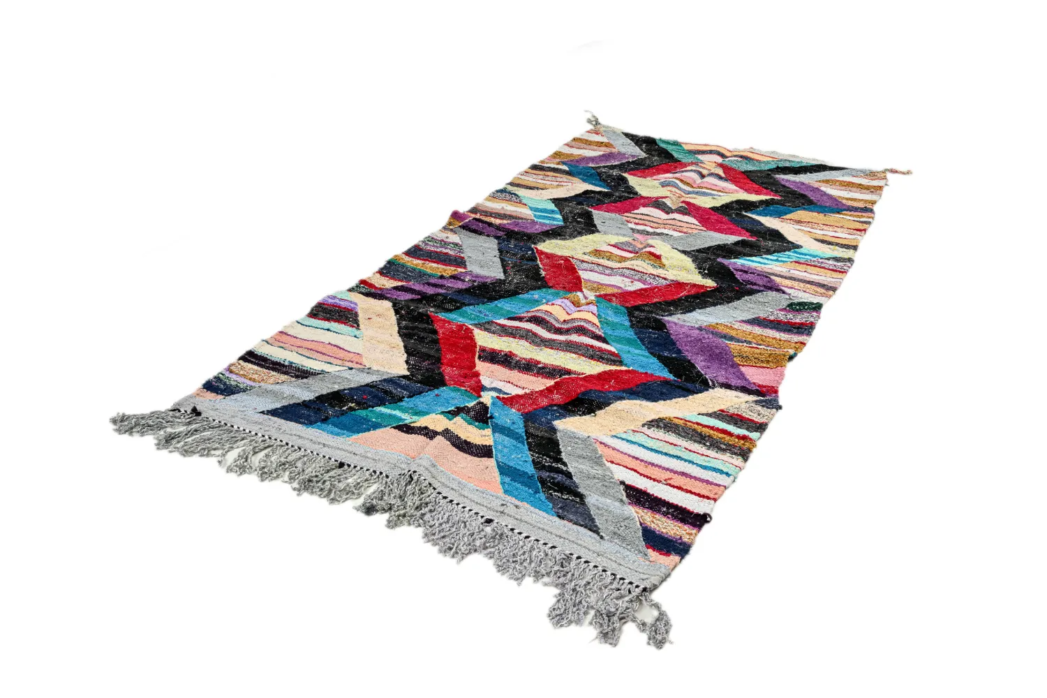 Tapete Berbere Marroquino Boucherouite 140 x 290 cm