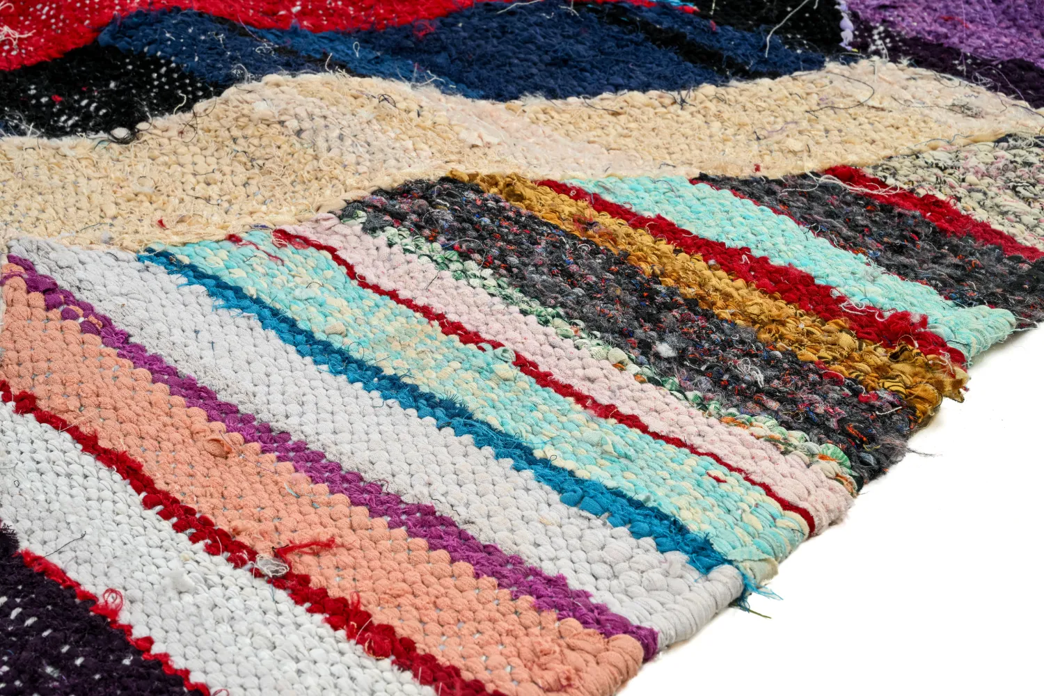 Tapete Berbere Marroquino Boucherouite 140 x 290 cm