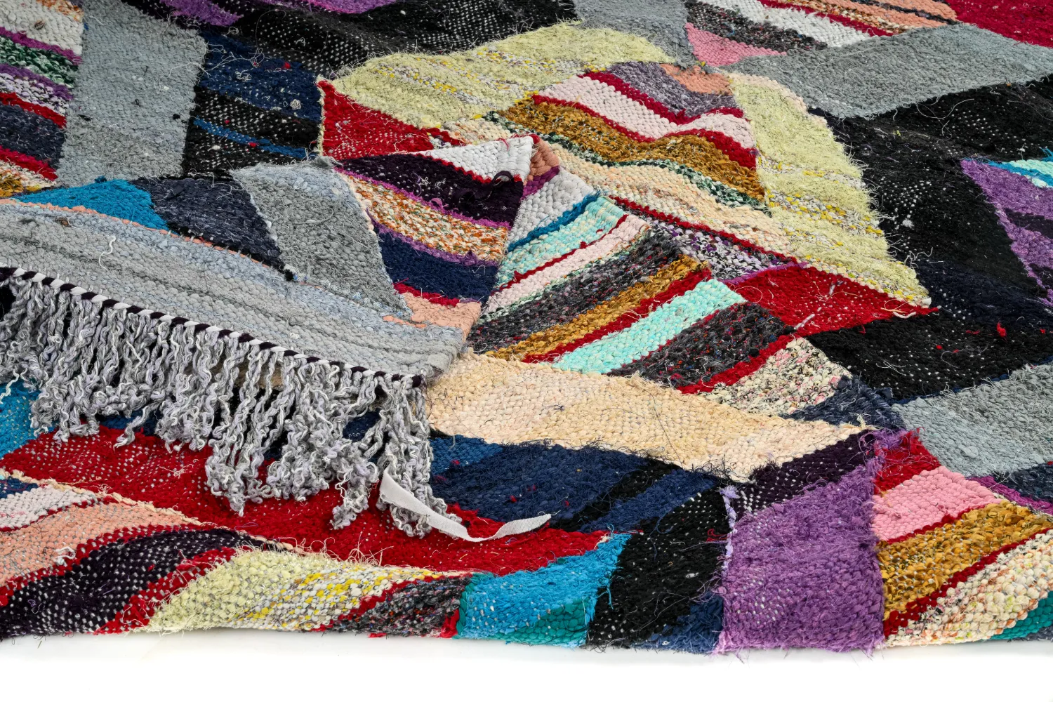 Tapete Berbere Marroquino Boucherouite 140 x 290 cm