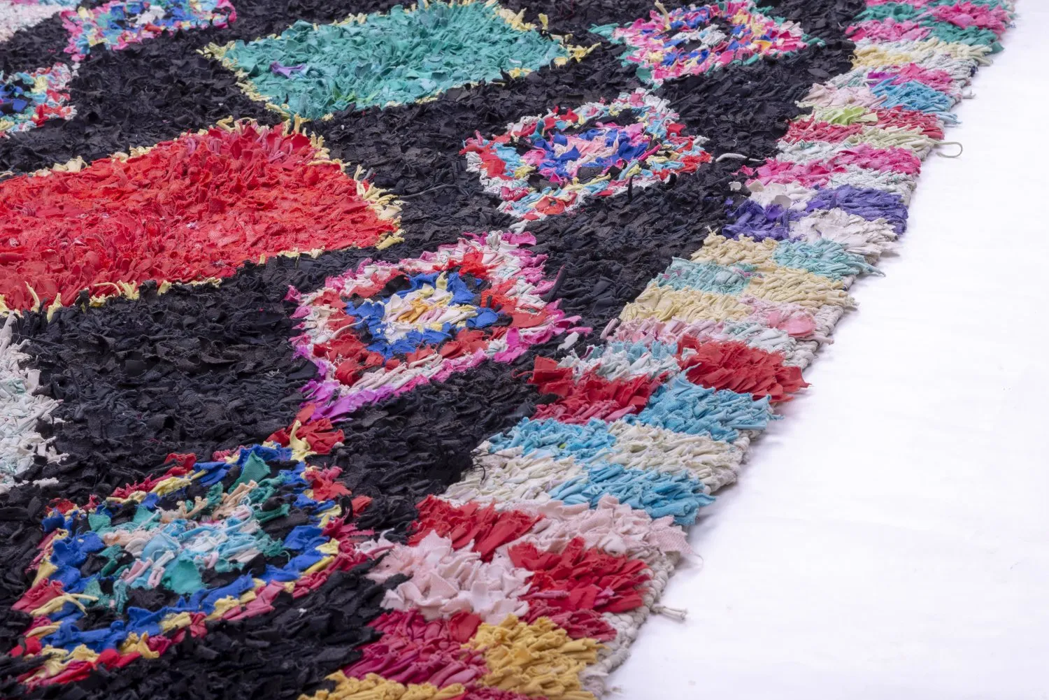 Tapete Berbere Marroquino Boucherouite 230 x 130 cm