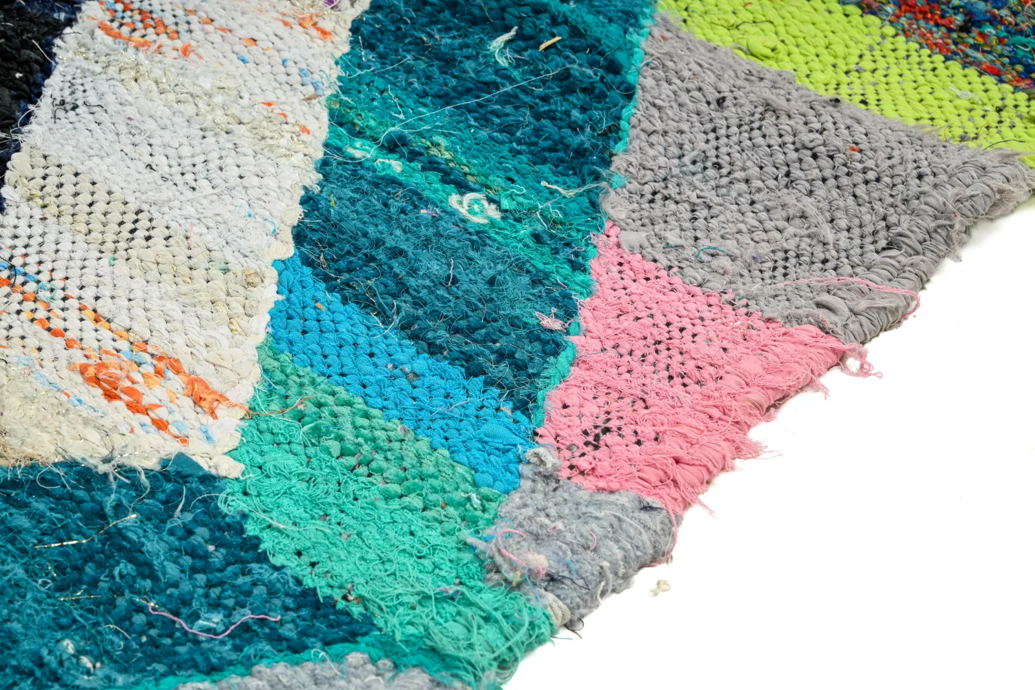 Tapete Berbere Marroquino Boucherouite 140 x 260 cm