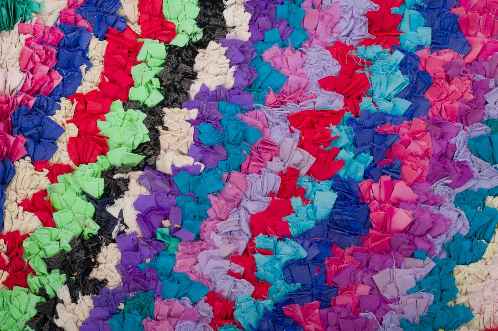 Tapete Berbere Marroquino Boucherouite 270 x 145 cm