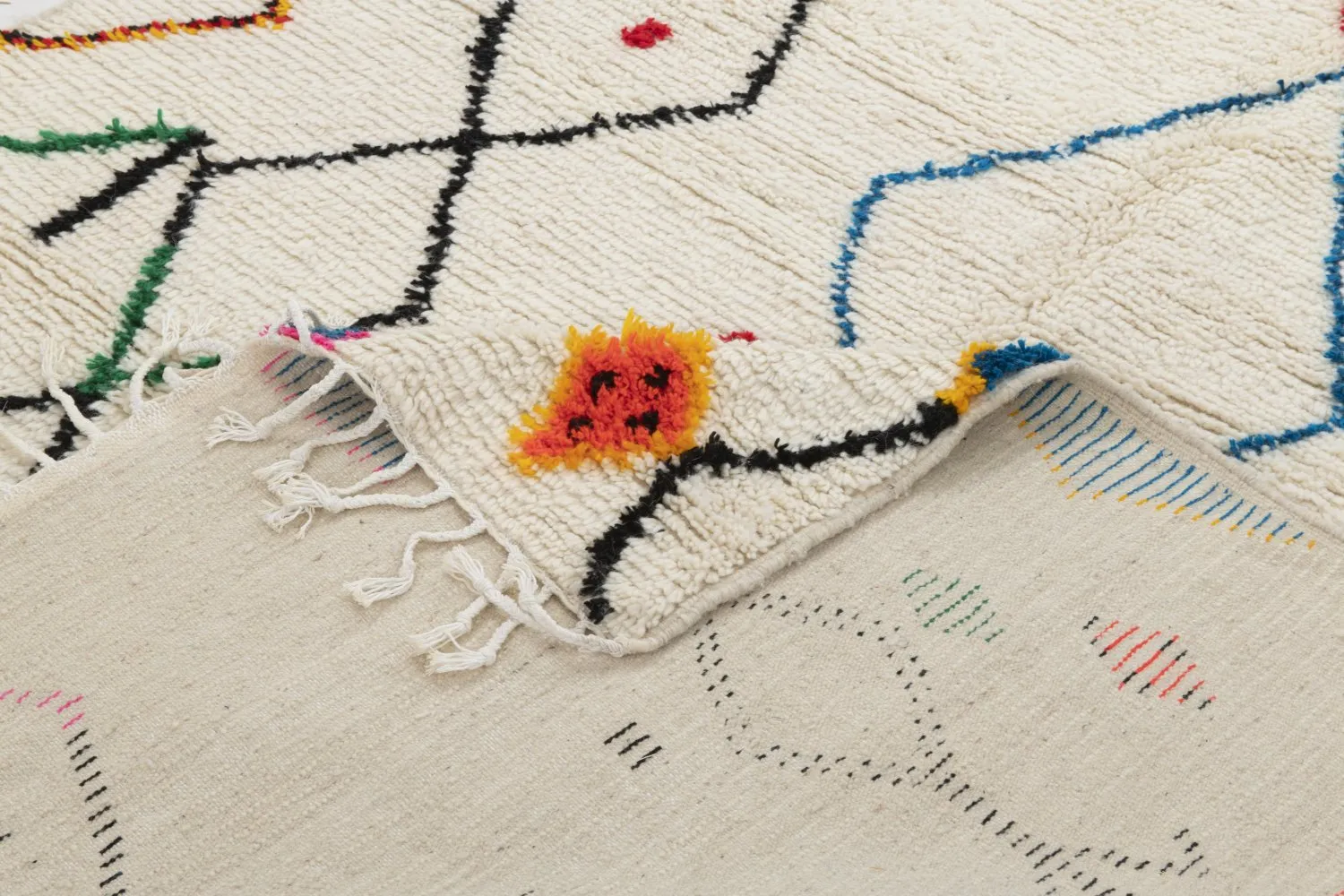 Tapete Kilim Marroquino Azilal 290 x 190 cm