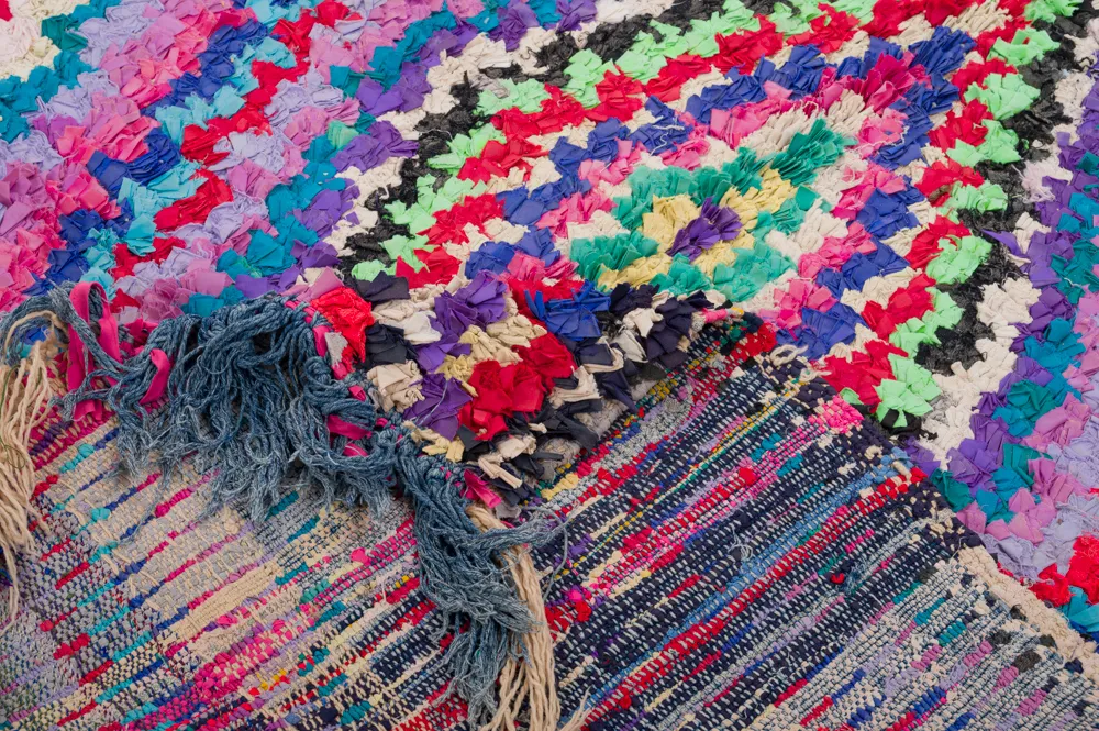 Tapete Berbere Marroquino Boucherouite 270 x 145 cm